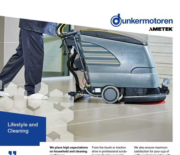 Motors for lifestyle and cleaning industry