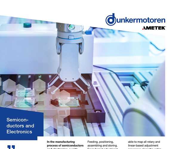 Motors for Semiconductors and Electronics