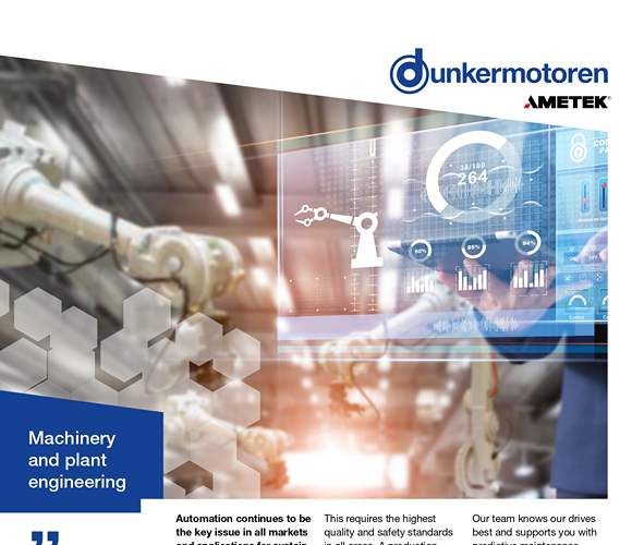 Machinery  and plant  engineering Flyer
