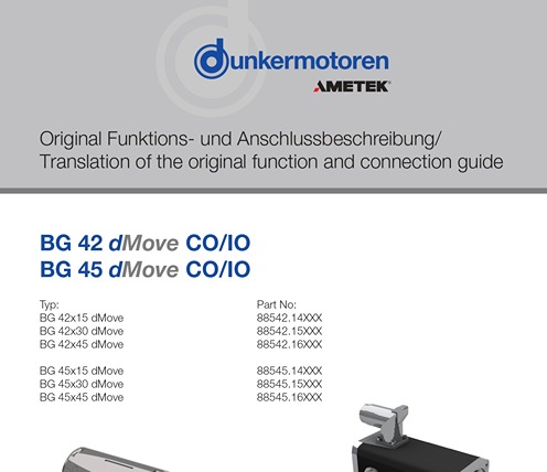 Manual for BG 42 and BG 45 dMove