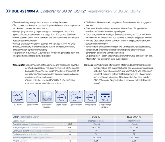 BGE 42 3004A Controller