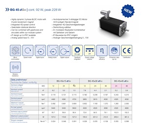 Thumbnail Product Data Sheet BG 45 dGo