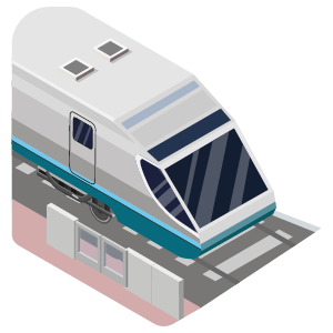 Speed Gate in front of train