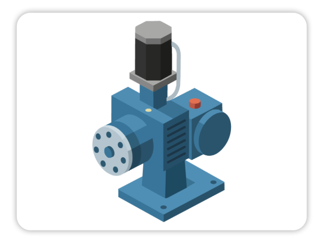 Electrically driven metering pump for accurate liquid dosing in industrial applications
