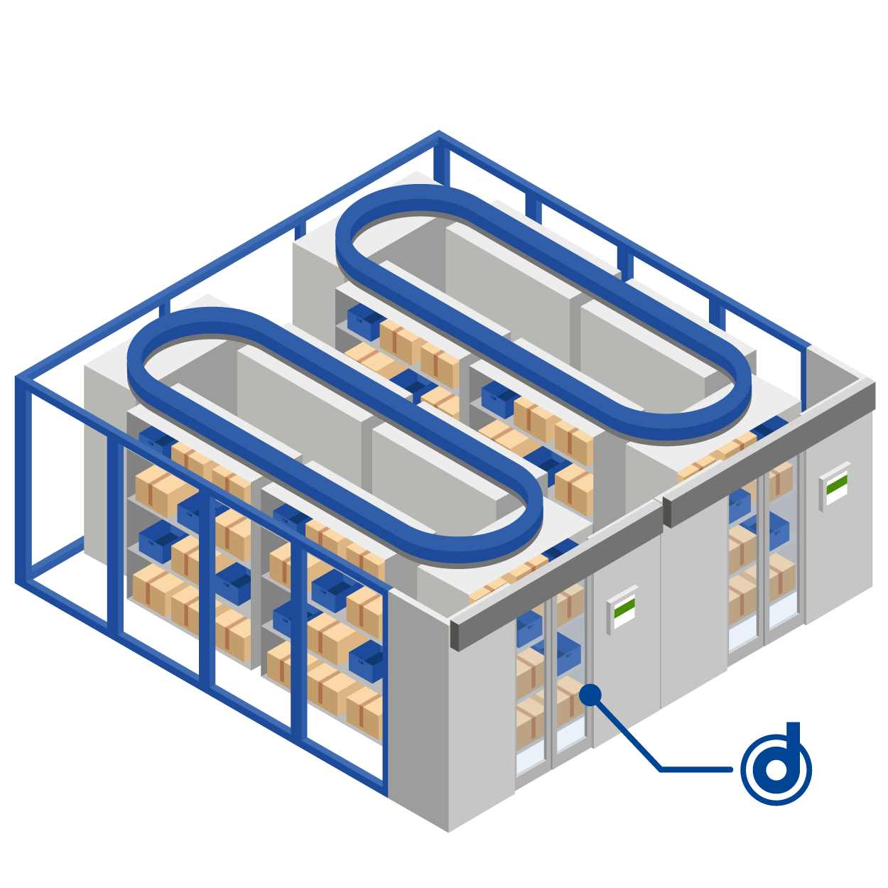 Carousel based store system powered with bldc motors from dunkermotoren