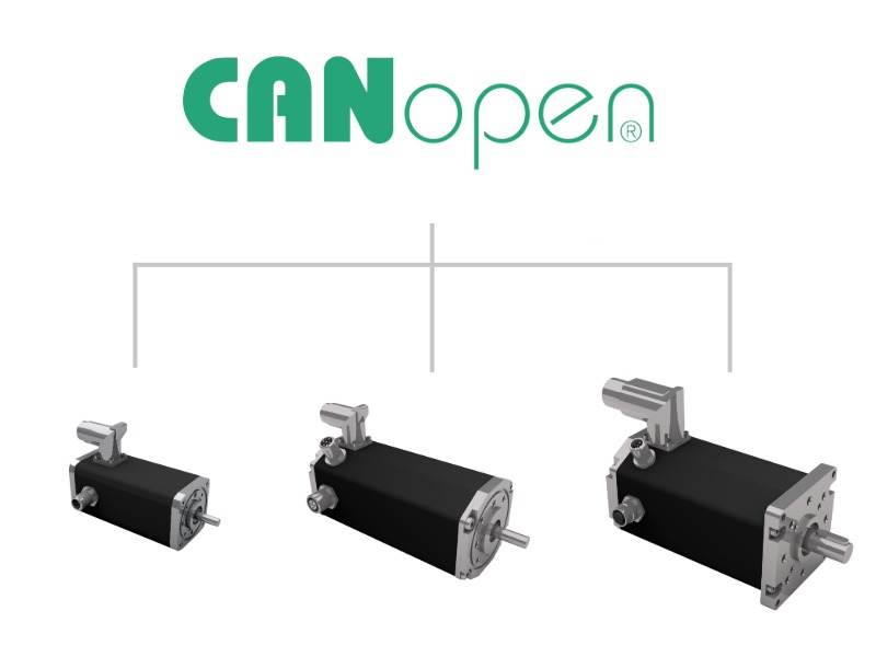 CANopen motor drives with integrated fieldbus communication available in multiple sizes for industrial automation and machine-building applications.