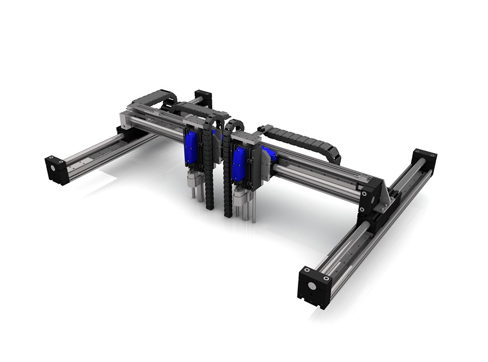 Gantry System with XYZ axis from Dunkermotoren