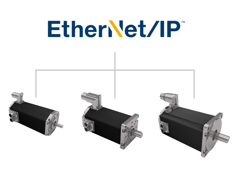 EtherNET/IP-enabled industrial servo motors for distributed drive systems and high-performance automation in smart factory environments